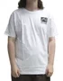 Camiseta Masculina Rusty Frame Manga Curta Estampada - Branco