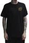 Camiseta Masculina Rusty Max Manga Curta Estampada - Preto