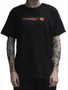 Camiseta Masculina Rusty Shay Manga Curta Estampada - Preto
