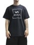 Camiseta Masculina RVCA All The Way Manga Curta Estampada - Preto
