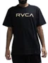 Camiseta Masculina Rvca Big Manga Curta Estampada - Preto