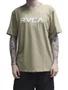 Camiseta Masculina Rvca Big Rvca Manga Curta Estampada - Caqui Escuro