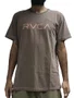 Camiseta Masculina Rvca Big Rvca Manga Curta Estampada - Marrom