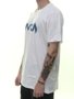 Camiseta Masculina RVCA Blurs Manga Curta Estampada - Branco