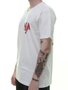 Camiseta Masculina RVCA Etam Shark Manga Curta Estampada - Off White
