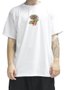 Camiseta Masculina RVCA Flytrap Manga Curta Estampada - Branco