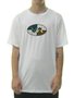 Camiseta Masculina RVCA Global Manga Curta Estampada - Branco