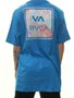 Camiseta Masculina RVCA M/C All The Way II Manga Curta - Azul Claro