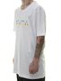Camiseta Masculina RVCA M/C Krome Manga Curta Estampada - Branco