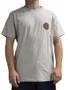 Camiseta Masculina Rvca Oversized Manga Curta Estampada - Bege