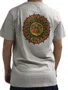 Camiseta Masculina Rvca Oversized Manga Curta Estampada - Bege