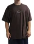 Camiseta Masculina Rvca Oversized Manga Curta Estampada - Marrom