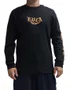 Camiseta Masculina Rvca Retract Manga Longa Estampada - Preto