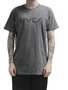 Camiseta Masculina Rvca Rvca Stone Manga Curta Estampada - Preto Estonado