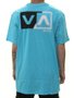 Camiseta Masculina RVCA Scanner Manga Curta - Azul