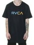 Camiseta Masculina RVCA Scanner Manga Curta Estampada - Preto