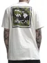 Camiseta Masculina Rvca Va Atw Hawaii Manga Curta Estampada - Off White
