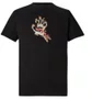 Camiseta Masculina Santa Cruz Burnt Hand Manga Curta Estampada - Preto