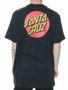 Camiseta Masculina Santa Cruz Classic Dot Manga Curta Estampada - Preto