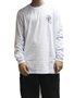 Camiseta Masculina Santa Cruz Classic Dot Manga Longa Estampada - Branco