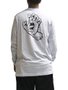 Camiseta Masculina Santa Cruz Classic Dot Manga Longa Estampada - Branco