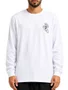 Camiseta Masculina Santa Cruz Classic Dot Manga Longa Estampada - Branco