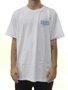 Camiseta Masculina Santa Cruz Crime Hand Manga Curta Estampada - Branco