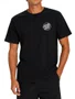 Camiseta Masculina Santa Cruz Cut Opus Manga Curta Estampada - Preto