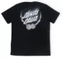 Camiseta Masculina Santa Cruz Flame Dot Manga Curta Estampada - Preto