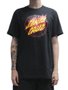Camiseta Masculina Santa Cruz Flaming Dot Manga Curta Estampada - Preto