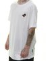 Camiseta Masculina Santa Cruz OGSC Chest Manga Curta Estampada - Branco