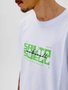 Camiseta Masculina Santo Swell Fit Culture Manga Curta Estampada - Branco