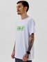 Camiseta Masculina Santo Swell Fit Culture Manga Curta Estampada - Branco