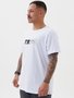 Camiseta Masculina Santo Swell Fit Mountain Manga Curta Estampada - Branco
