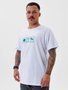Camiseta Masculina Santo Swell Fit Nature Manga Curta Estampada - Branco