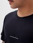 Camiseta Masculina Santo Swell Fit Nature Manga Curta Estampada - Preto