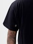Camiseta Masculina Santo Swell Fit Nature Manga Curta Estampada - Preto