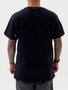 Camiseta Masculina Santo Swell Fit Nature Manga Curta Estampada - Preto