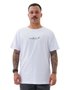 Camiseta Masculina Santo Swell Fit Premium Manga Curta Estampada - Branco