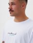 Camiseta Masculina Santo Swell Fit Premium Manga Curta Estampada - Branco