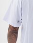 Camiseta Masculina Santo Swell Fit Premium Manga Curta Estampada - Branco