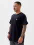 Camiseta Masculina Santo Swell Fit Rising Sun Manga Curta Estampada - Preto