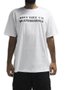 Camiseta Masculina Session Aqui Vive Um Skateboard Manga Curta Estampada - Branco