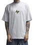 Camiseta Masculina Session Butterfly Manga Curta Estampada - Branco