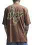 Camiseta Masculina Session Butterfly Manga Curta Estampada - Marrom