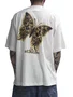 Camiseta Masculina Session Butterfly Manga Curta Estampada - Off White