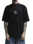 Camiseta Masculina Session Butterfly Manga Curta Estampada - Preto