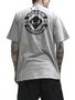 Camiseta Masculina Session Chest Logo Manga Curta Estampada - Cinza Mesclado