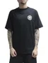 Camiseta Masculina Session Chest Logo Manga Curta Estampada - Preto