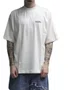 Camiseta Masculina Session Cursive Manga Curta Estampada - Off White